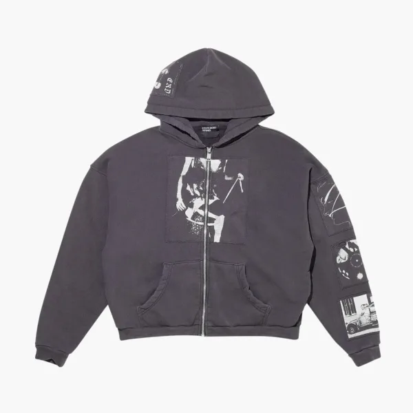 Enfants Riches Déprimés Asphyxiation Assemblage Zip Hoodie Black