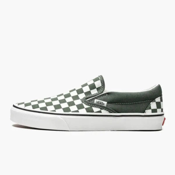 Vans Classic Slip-on Checkerboard Green