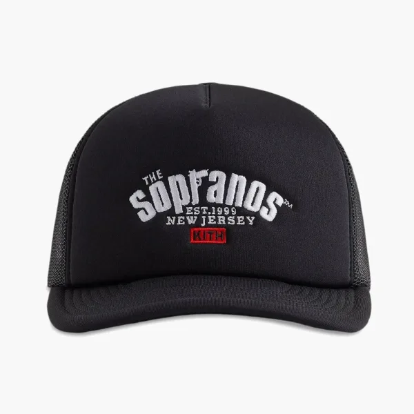Kith x The Sopranos Nolan Trucker Hat Black