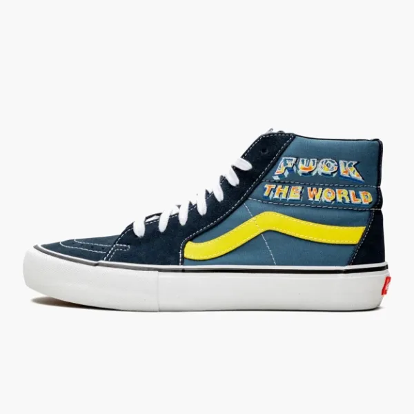 Vans Sk8-hi Pro Supreme - F*ck The World - Navy