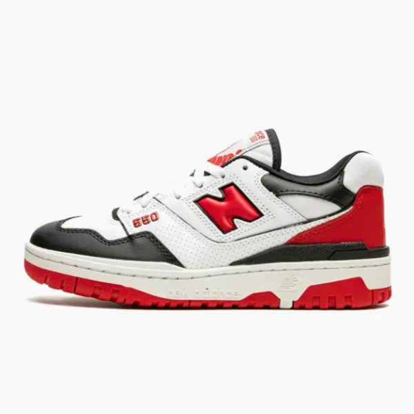 New Balance 550 White Red Black