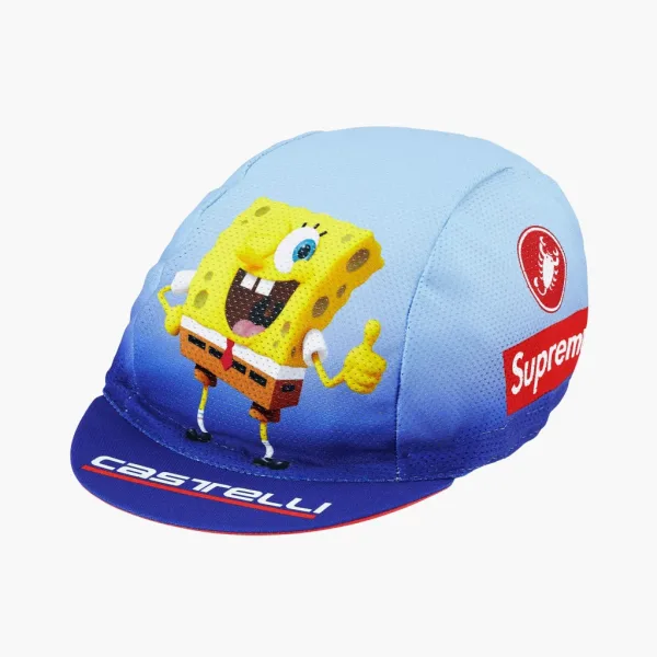 Supreme SpongeBob SquarePants x Castelli  Cycling Cap Blue