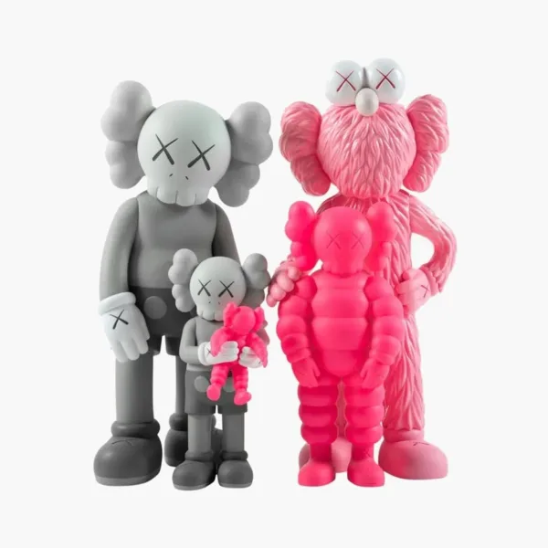 Family Vinyl Figures Grey Pink