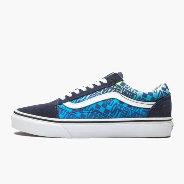 Vans Old Skool Off The Wall Logos - Blue