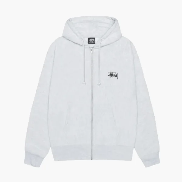 Stussy Big & Meaty Zip Hoodie Ash Heather
