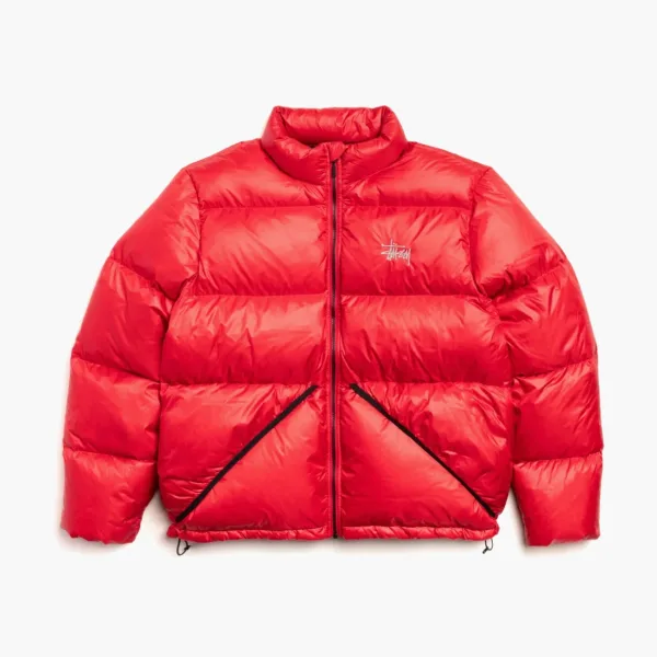 Stussy Micro Ripstop Down Jacket Jet Red