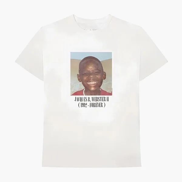Travis Scott Cactus Jack Portrait Photo Tee White