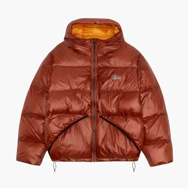 Stussy Down Parka Micro Ripstop Brick