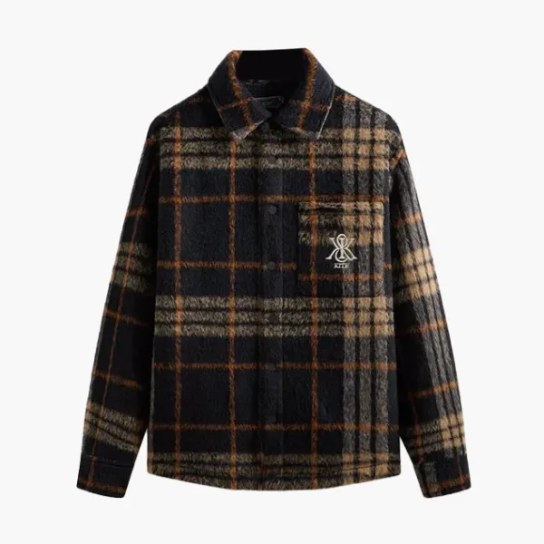 Kith Brushed Plaid Sheridan Shirt Jacket Nocturnal