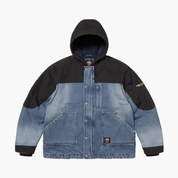 Supreme x Dickies Cordura Hooded Work Jacket Denim 