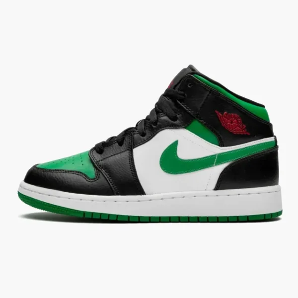 Air Jordan 1 Mid GS Green Toe