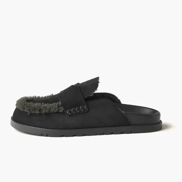 Hermes Go Mule Noir / Anthracite