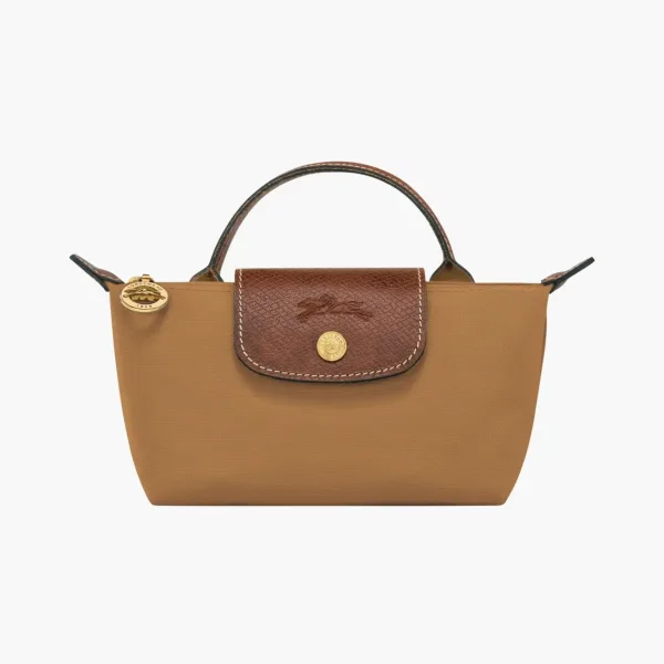 Longchamp Le Pliage Original Pouch With Handle Fawn