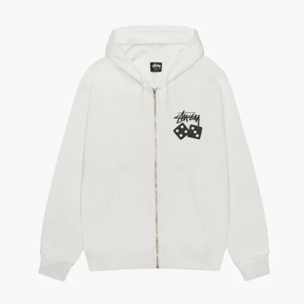 Stussy Ball Hoodie White