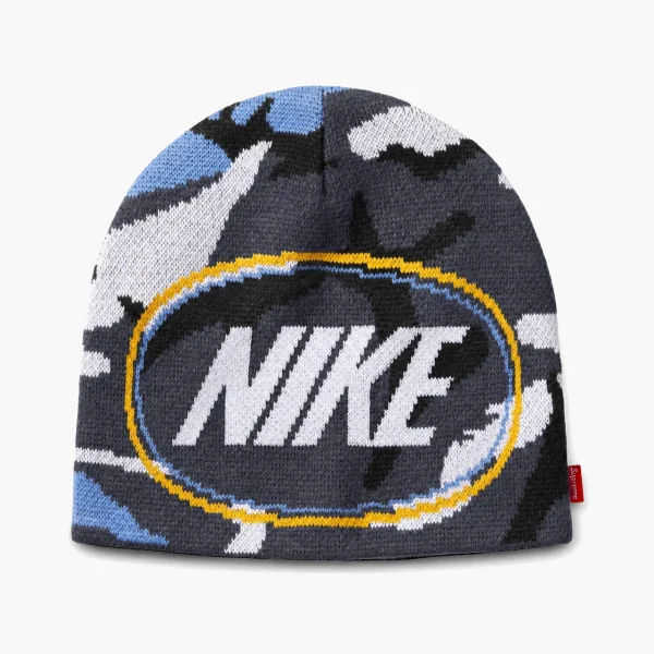 Supreme x Nike Oval Beanie Blue Camo
