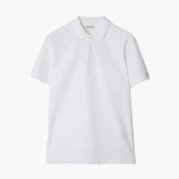 Burberry Cotton Polo Shirt  White