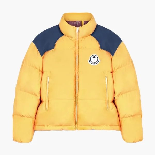 Moncler Down Jacket Unisex Yellow-blue