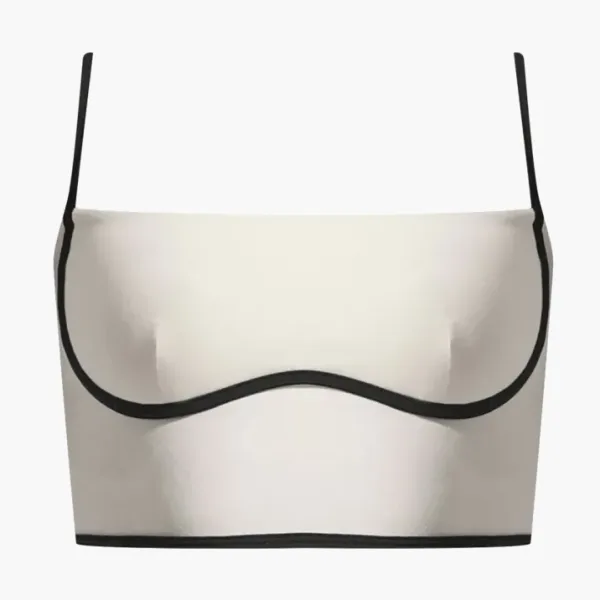 Alo Yoga Airbrush Streamlined Bra Tank Beige