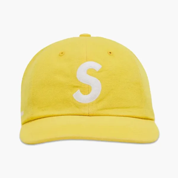 Supreme Cordura Denim S Logo 6-Panel Yellow