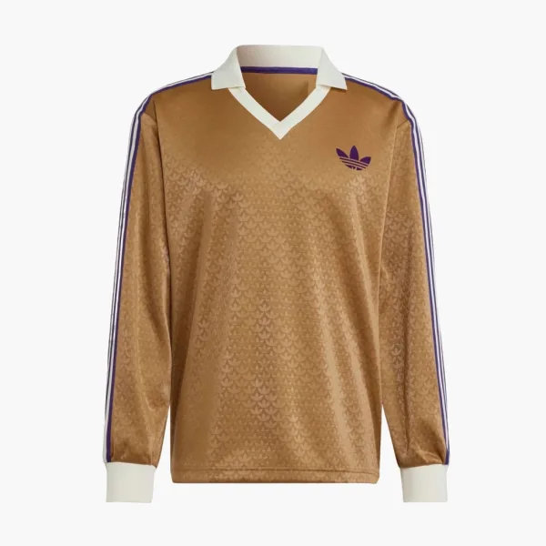 Adidas Originals Adicolor Heritage Now Vintage Long Sleeve Tee Brown Desert