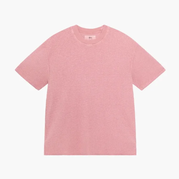Stussy Pigment Dyed Short-Sleeve Thermal  Berry