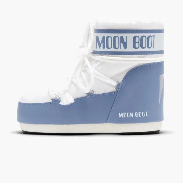Moon Boot Icon Low Nylon White Light Blue