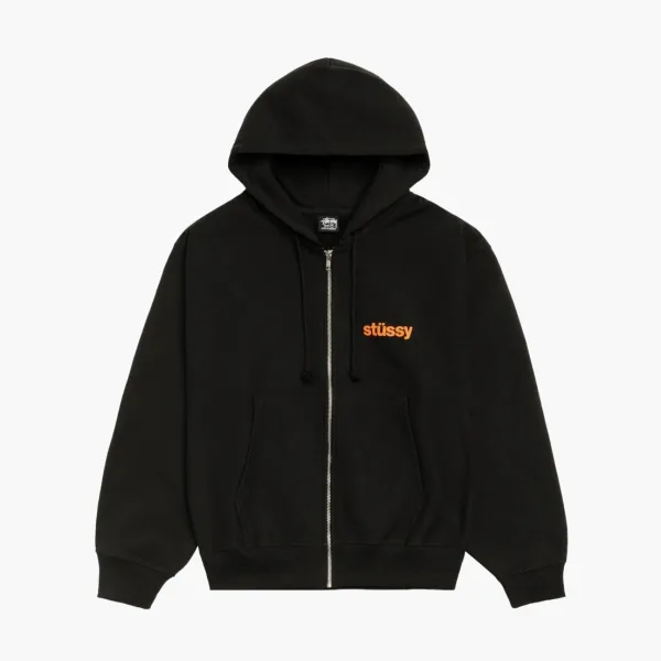 Stussy Built Tough Zip Hoodie Black