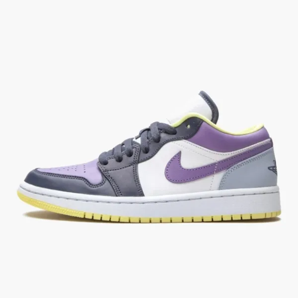 Air Jordan 1 Low WMNS Mismatched Purple / Magenta