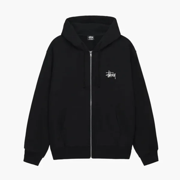 Stussy Big & Meaty Zip Hoodie Black