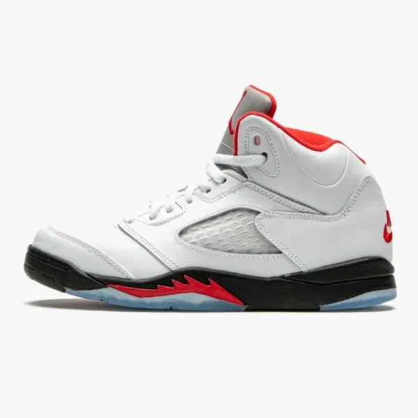 Air Jordan 5 Retro PS Fire Red Silver Tongue 2020 Kids