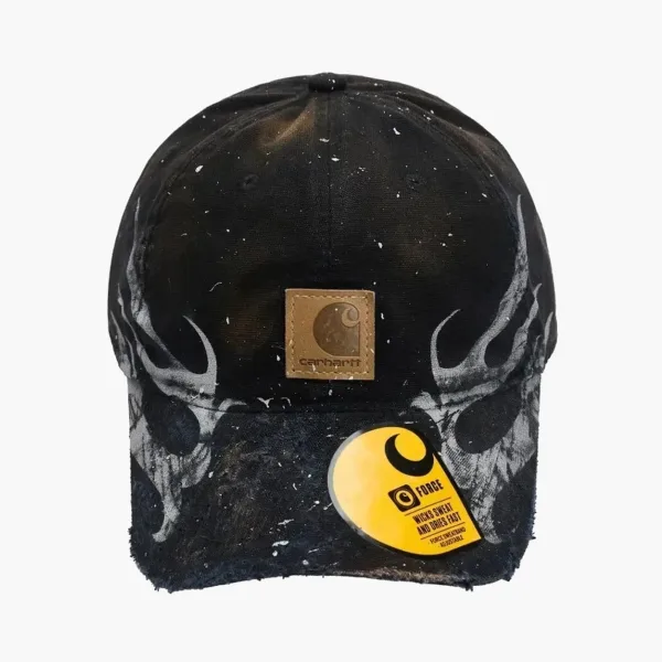 Carhartt Skull Print Cap Black