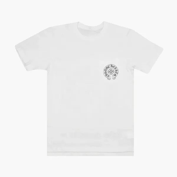 Chrome Hearts Horse Shoe Logo Pocket T-shirt White