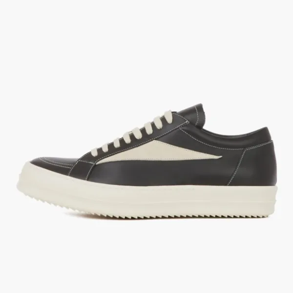 Rick Owens Edfu Leather Low Black Milk