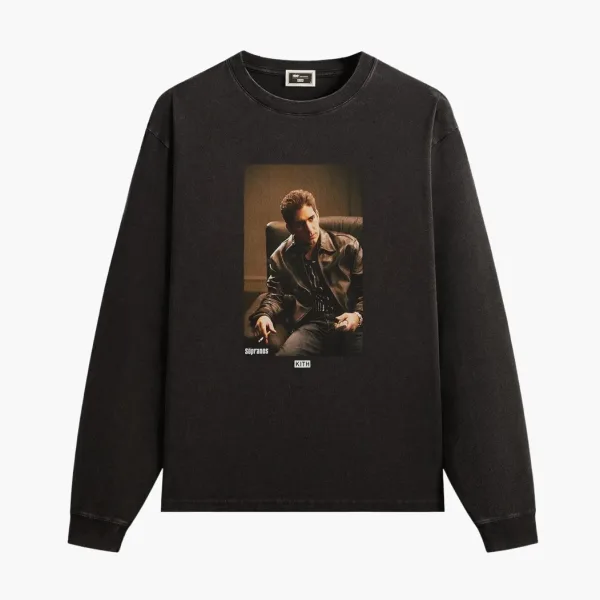 Kith x The Sopranos Christopher Vintage Long Sleeve Tee Black