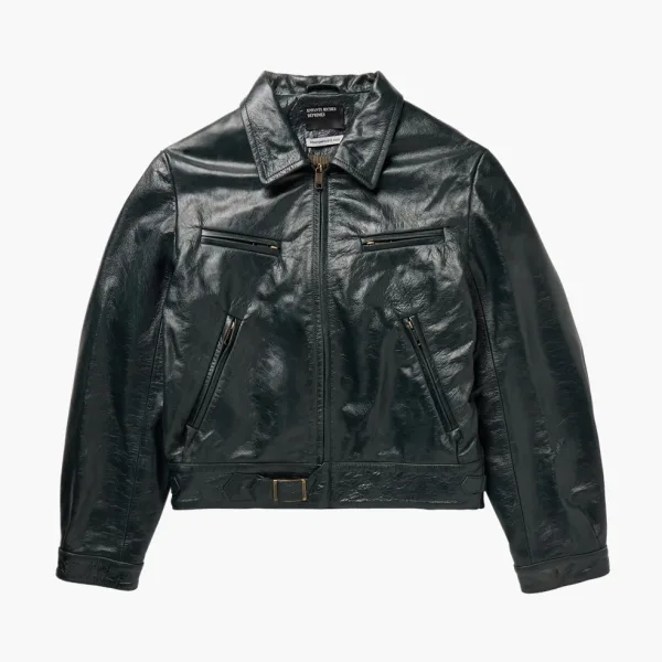 Enfants Riches Deprimes Scorpio Rising Leather Jacket Deep Green