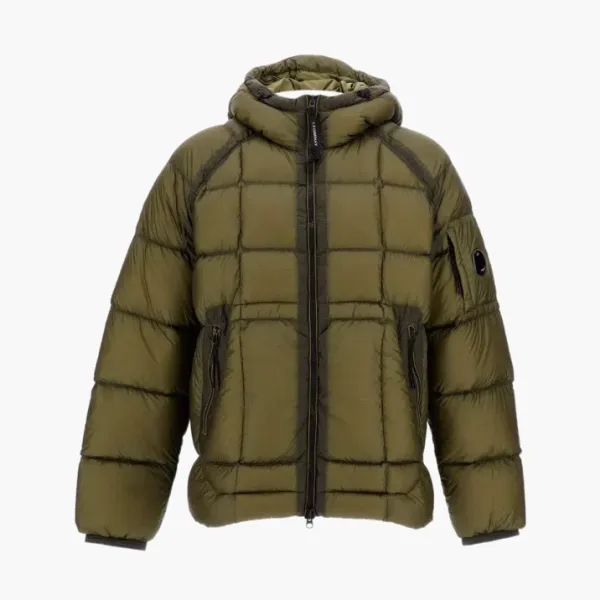 C.P. Company D.D. Shell Hooded Down Puffer Jacket Green