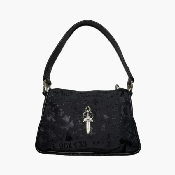 Chrome Hearts Silver Dagger Tonal Monogram Black