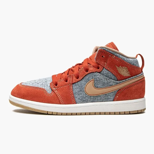 Air Jordan 1 Mid SE PS Denim
