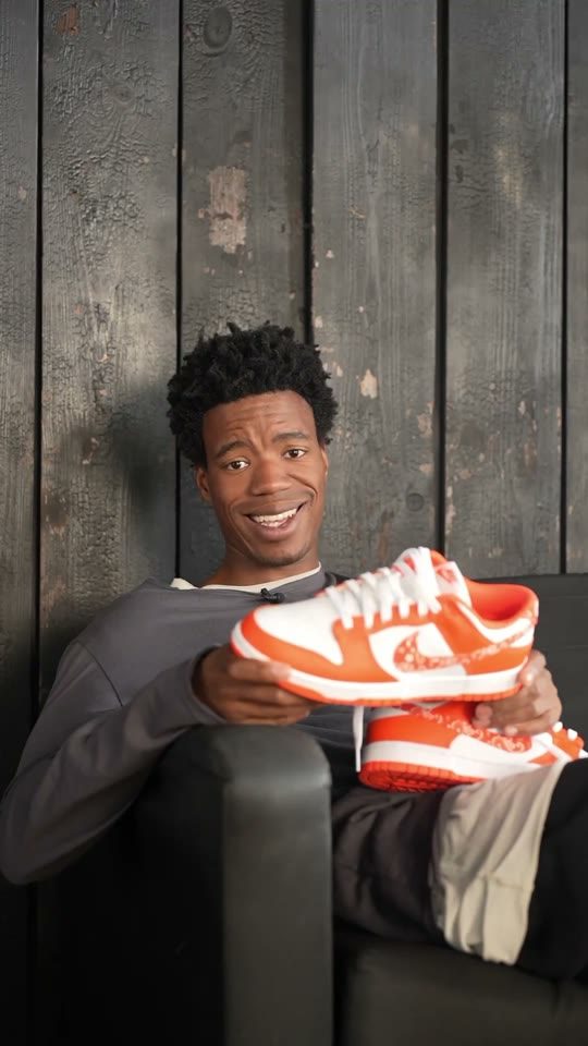 Видео: Nike dunk low essential paisley pack orange