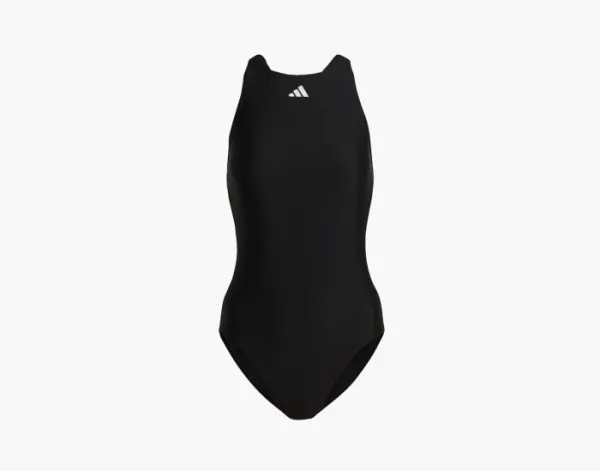 Adidas Solid Tape Suit Swimsuit Black/White