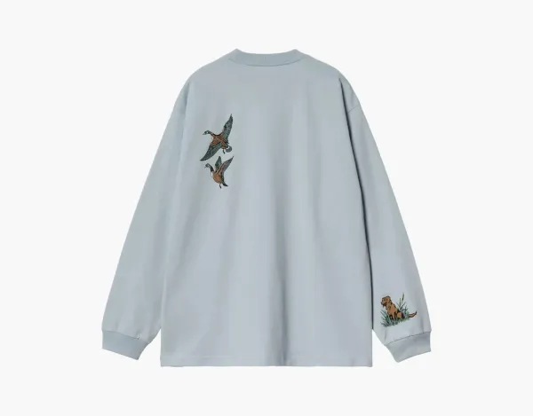 Carhartt WIP Long-Sleeve Ducks T-Shirt Light Blue