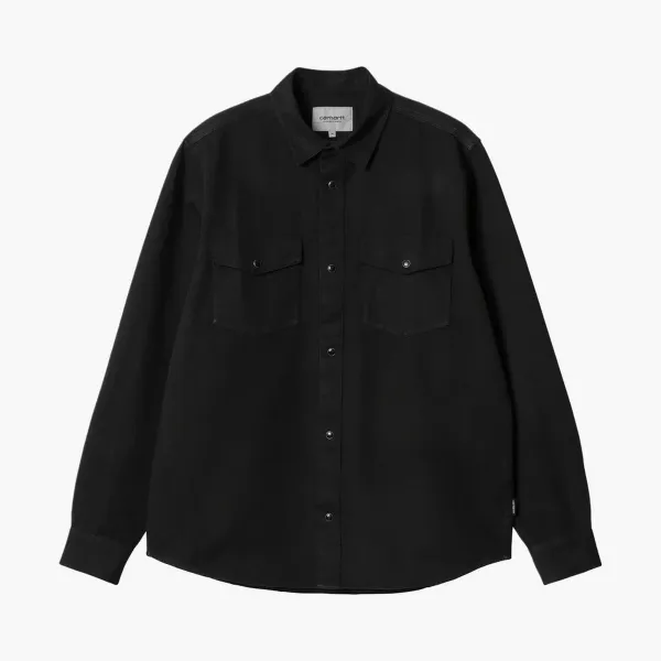 Carhartt WIP Santa Fe Long-Sleeve Shirt Black