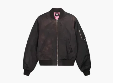 Stussy Dyed Nylon Bomber Brown