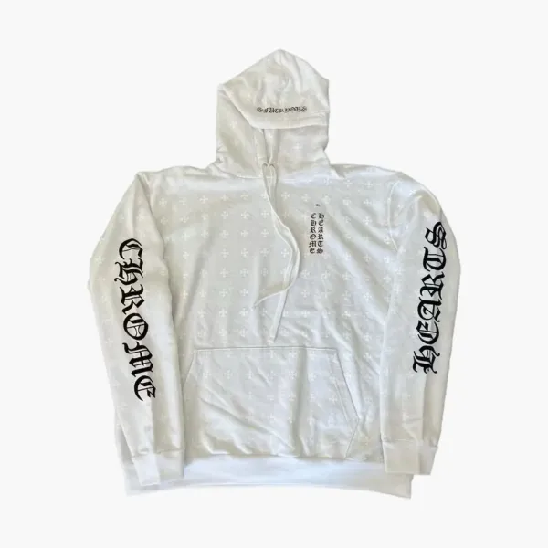 Chrome Hearts Plus Cross Horseshoe Hoodie White
