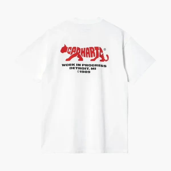 Carhartt WIP Rocky T-Shirt White Red Print