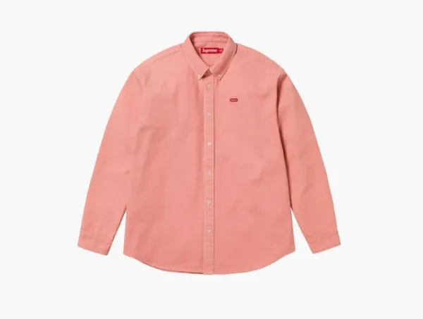 Supreme Small Box Denim Shirt Pink