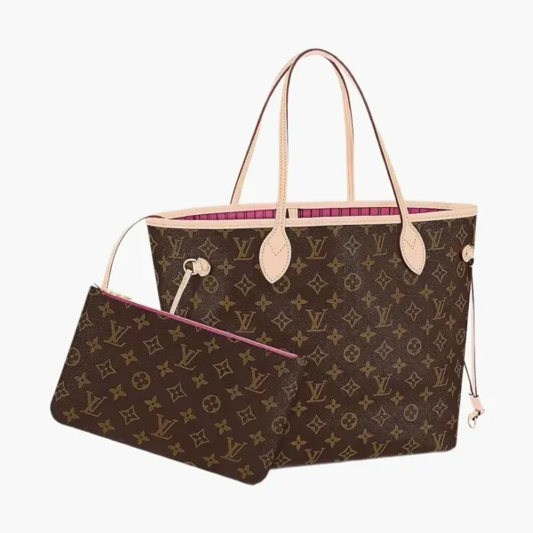 Louis Vuitton Neverfull Monogram MM Pivoine Lining