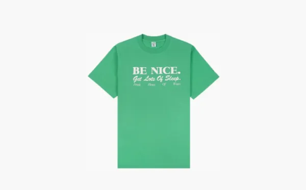 Sporty & Rich Be Nice T-Shirt Verde