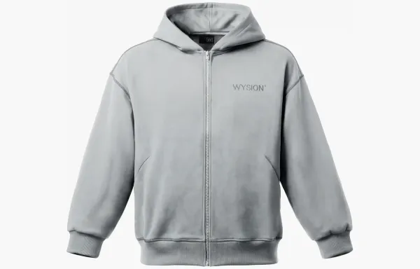 WYSION ZIP HOODIE SKY GREY