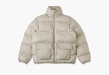 Converse Patch Pocket Puffer Puffer Jacket Cream